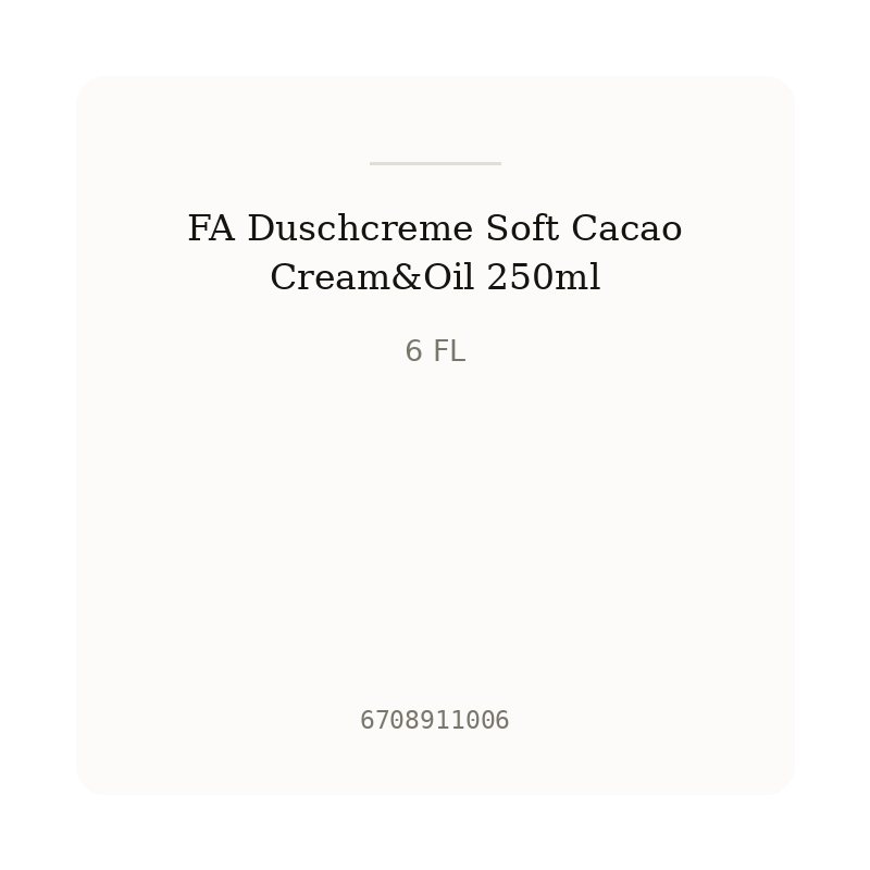 FA Duschcreme Soft Cacao Cream&Oil 250ml