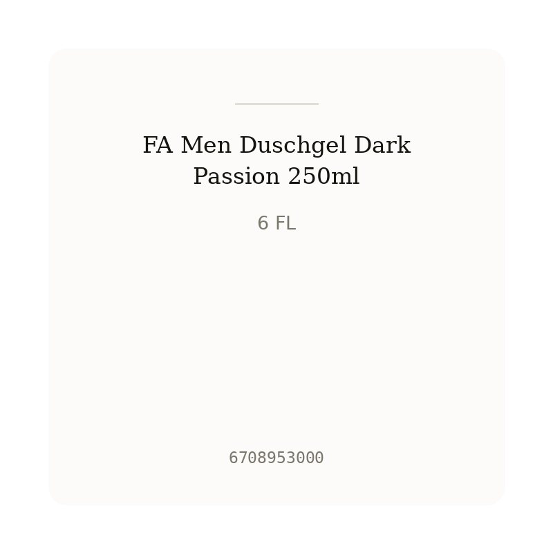 FA Men Duschgel Dark Passion 250ml