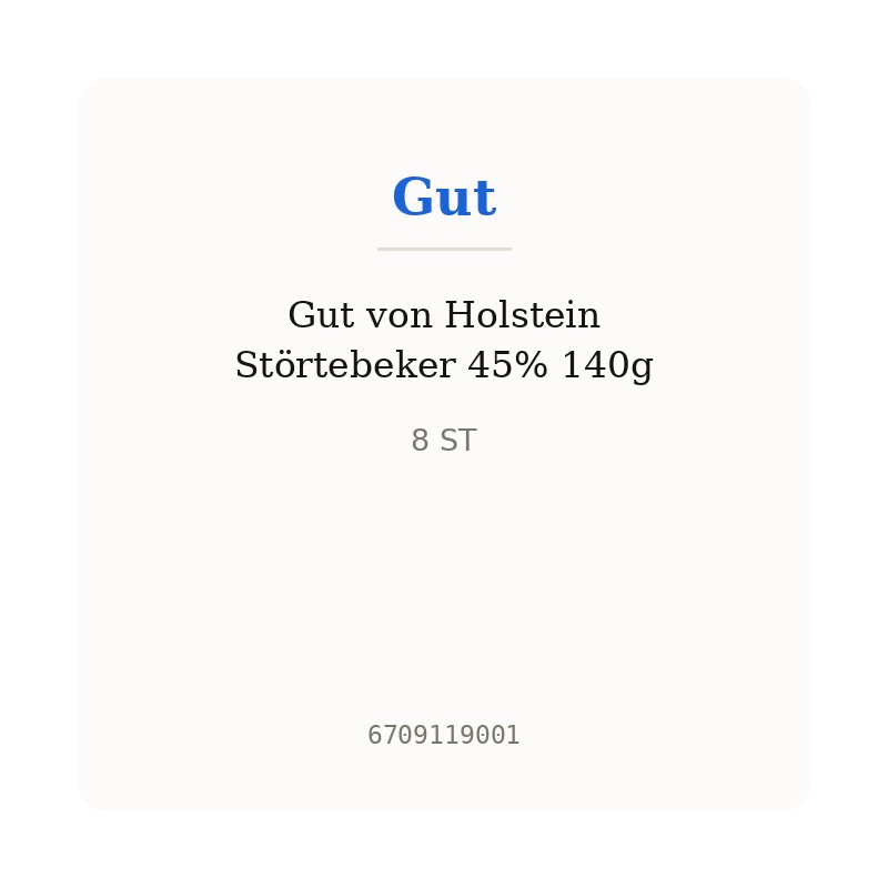 Gut von Holstein Störtebeker 45% 140g