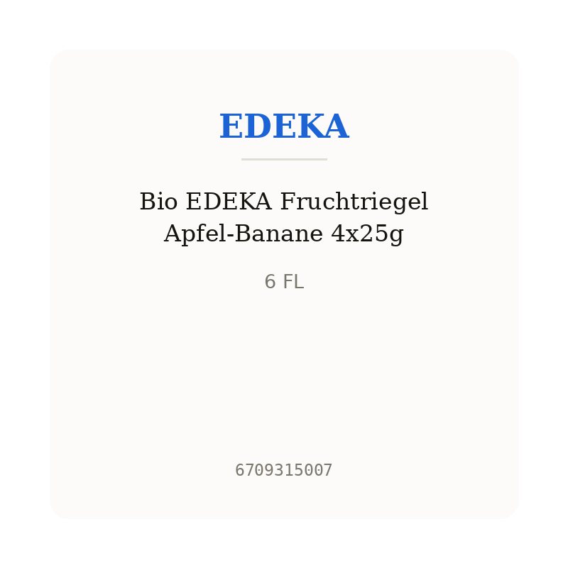 Bio EDEKA Fruchtriegel Apfel-Banane 4x25g