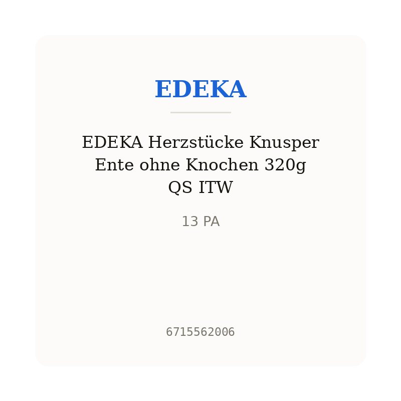 EDEKA Herzstücke Knusper Ente ohne Knochen 320g QS ITW