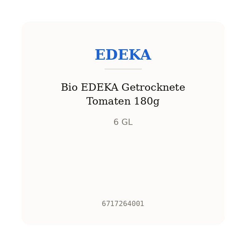 Bio EDEKA Getrocknete Tomaten 180g