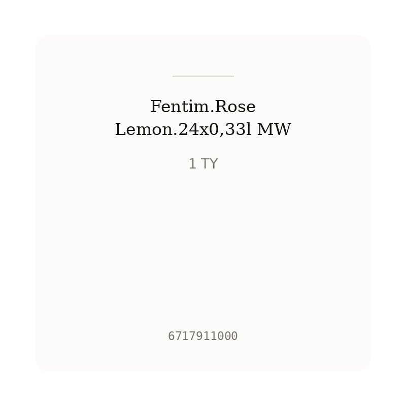 Fentim.Rose Lemon.24x0,33l MW
