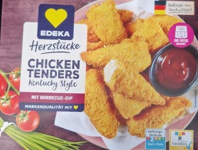 EDEKA Herzstücke Chicken Tenders Kentucky Style mit BBQ Dip 400g VLOG QS ITW
