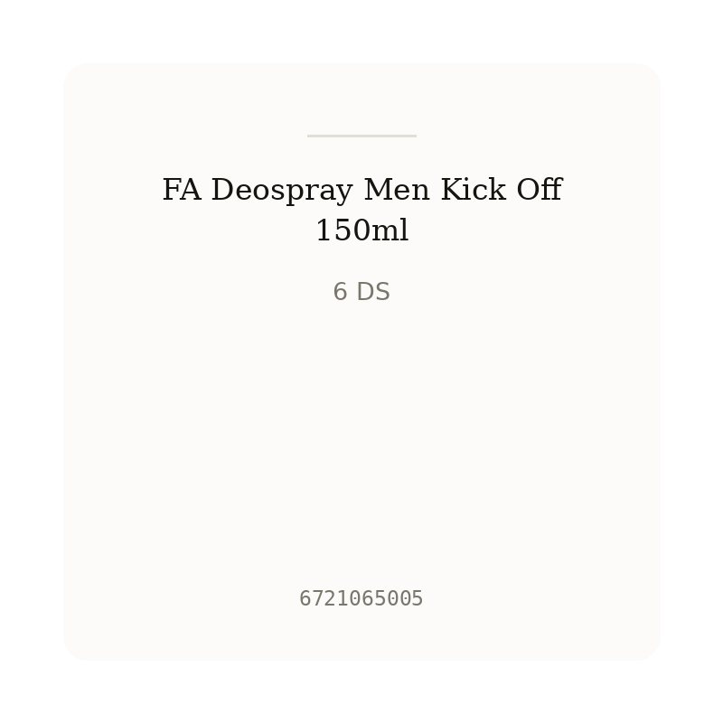 FA Deospray Men Kick Off 150ml