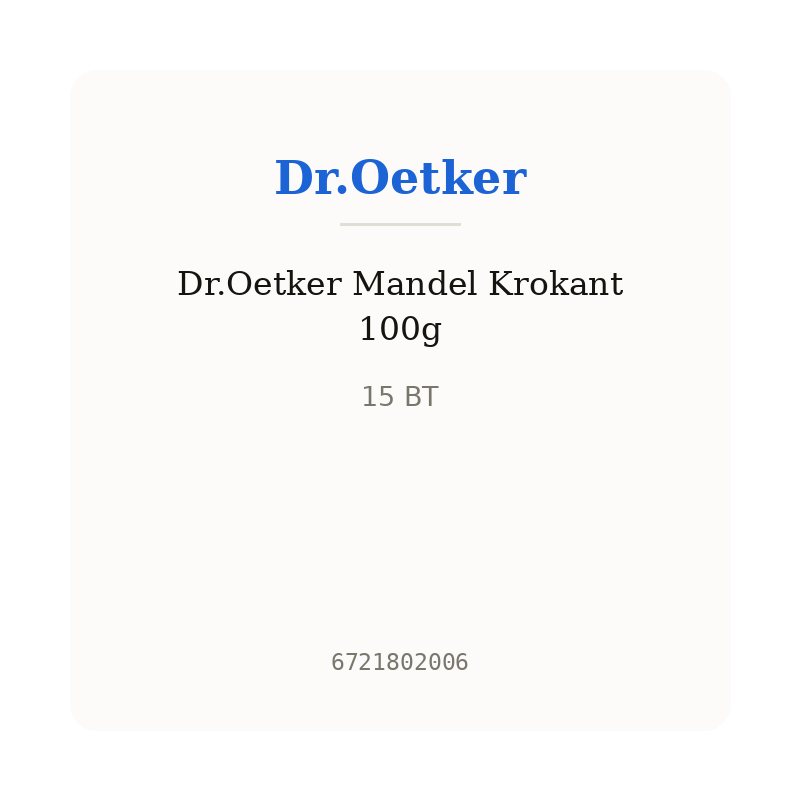 Dr.Oetker Mandel Krokant 100g