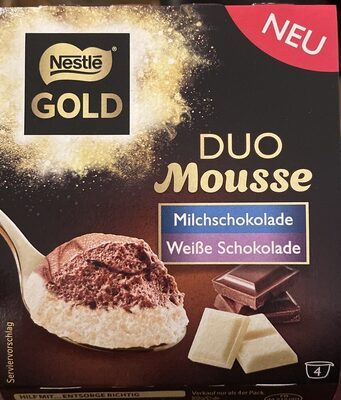 Nestle Gold Duo Mousse Schoko/weiße Schokolade 4x59g