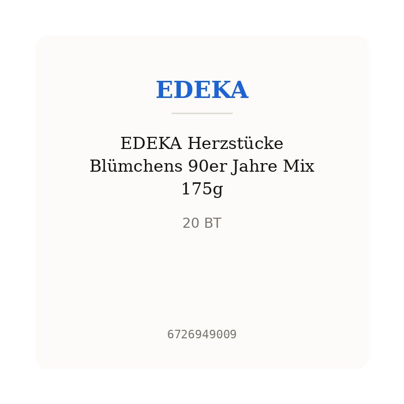EDEKA Herzstücke Blümchens 90er Jahre Mix 175g