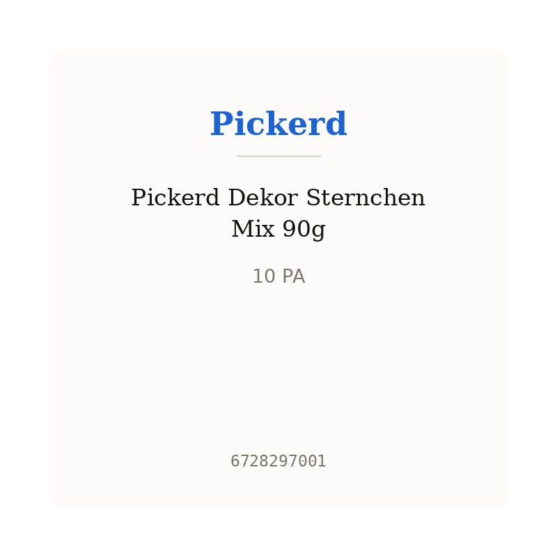 Pickerd Dekor Sternchen Mix 90g