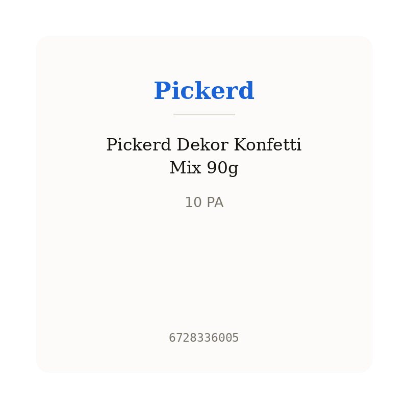 Pickerd Dekor Konfetti Mix 90g