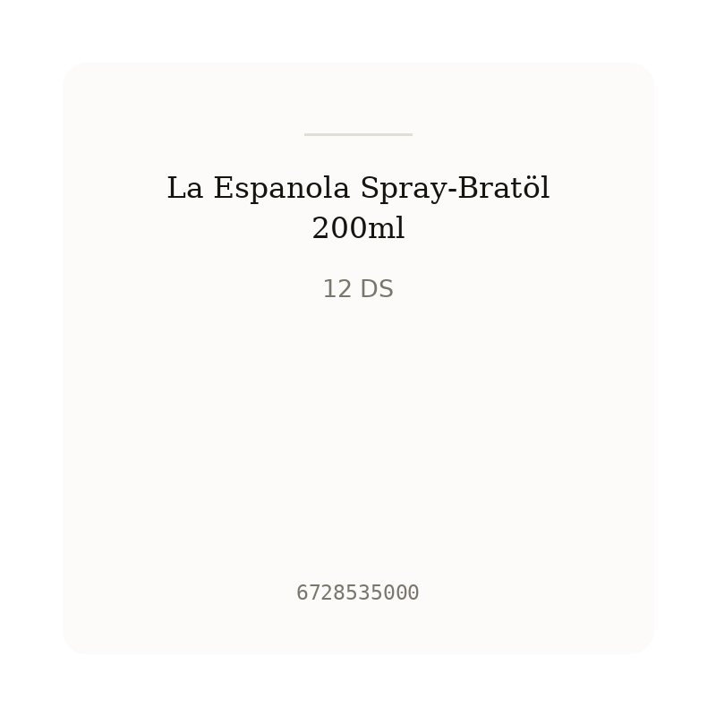 La Espanola Spray-Bratöl 200ml