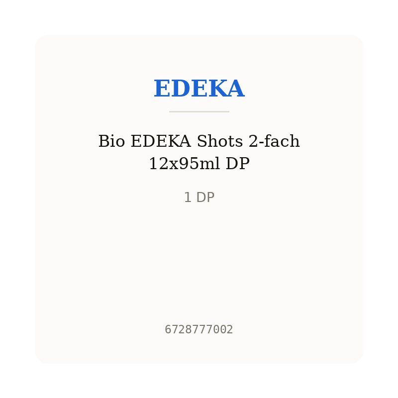 Bio EDEKA Shots 2-fach 12x95ml DP
