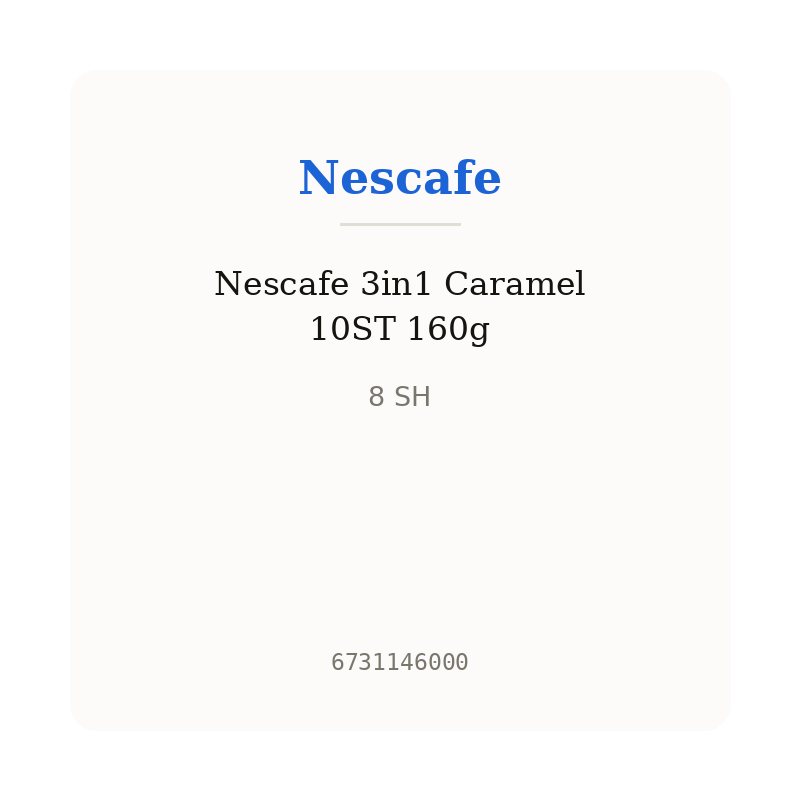 Nescafe 3in1 Caramel 10ST 160g