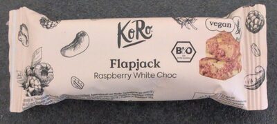 Bio Koro Flapjack Raspberry White Choc 60g