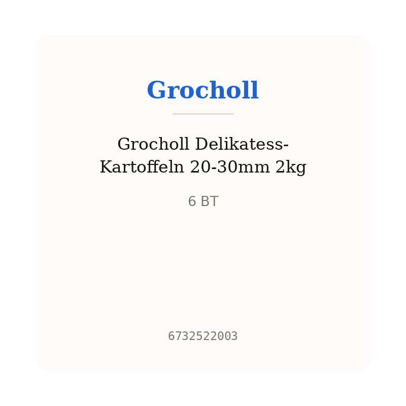 Grocholl Delikatess-Kartoffeln 20-30mm 2kg