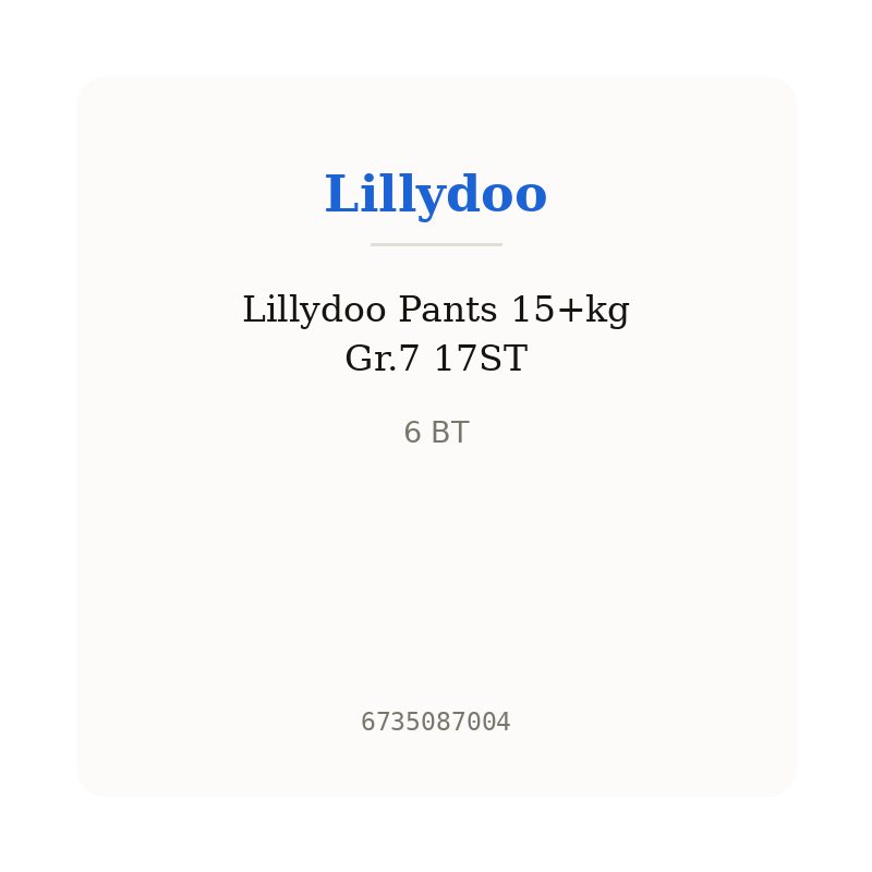 Lillydoo Pants 15+kg Gr.7 17ST