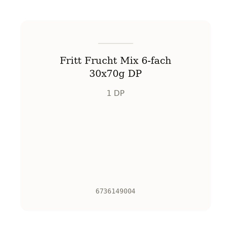 Fritt Frucht Mix 6-fach 30x70g DP
