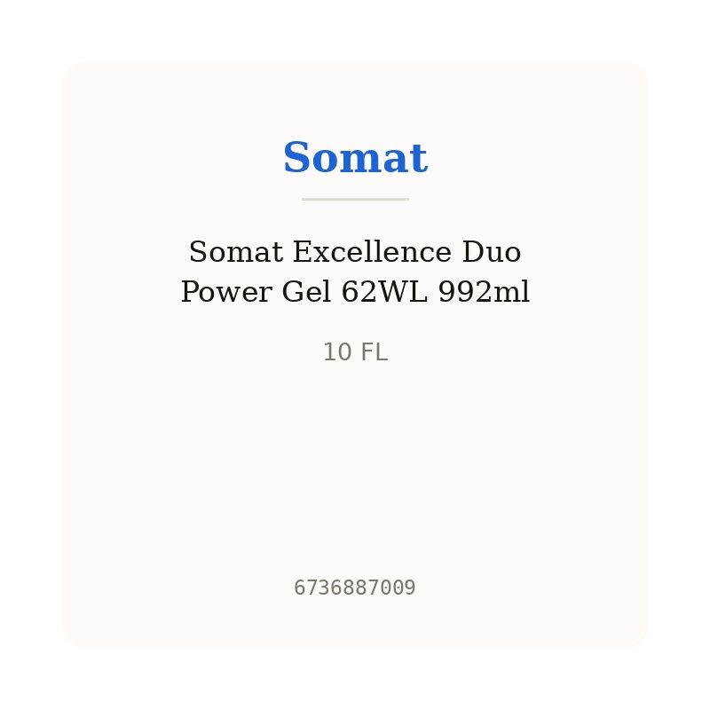 Somat Excellence Duo Power Gel 62WL 992ml