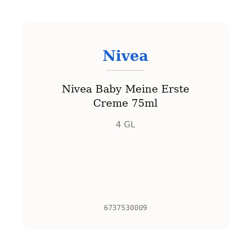 Nivea Baby Meine Erste Creme 75ml