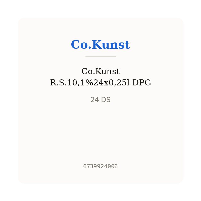 Co.Kunst R.S.10,1%24x0,25l DPG
