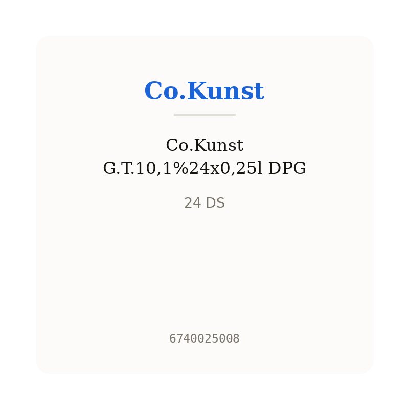 Co.Kunst G.T.10,1%24x0,25l DPG