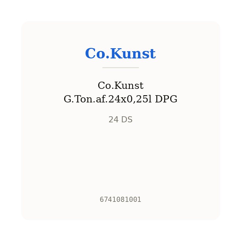 Co.Kunst G.Ton.af.24x0,25l DPG