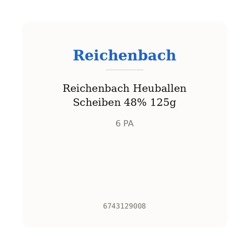 Reichenbach Heuballen Scheiben 48% 125g
