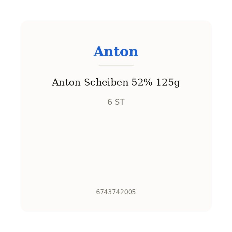 Anton Scheiben 52% 125g