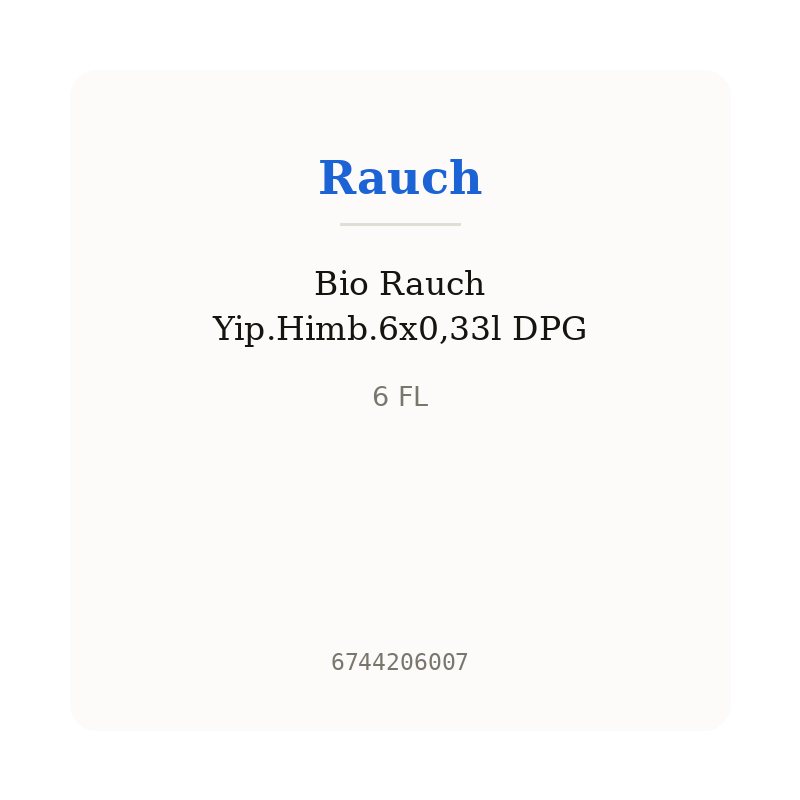 Bio Rauch Yip.Himb.6x0,33l DPG