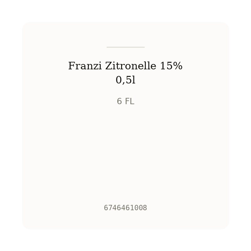 Franzi Zitronelle 15% 0,5l