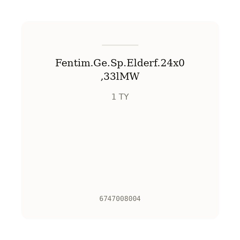 Fentim.Ge.Sp.Elderf.24x0,33lMW