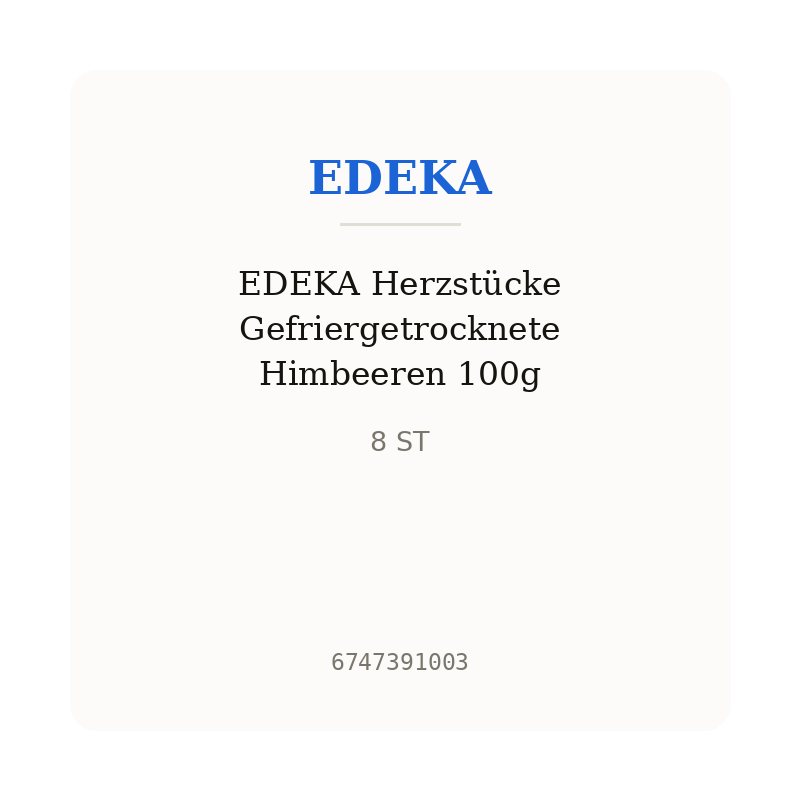 EDEKA Herzstücke Gefriergetrocknete Himbeeren 100g