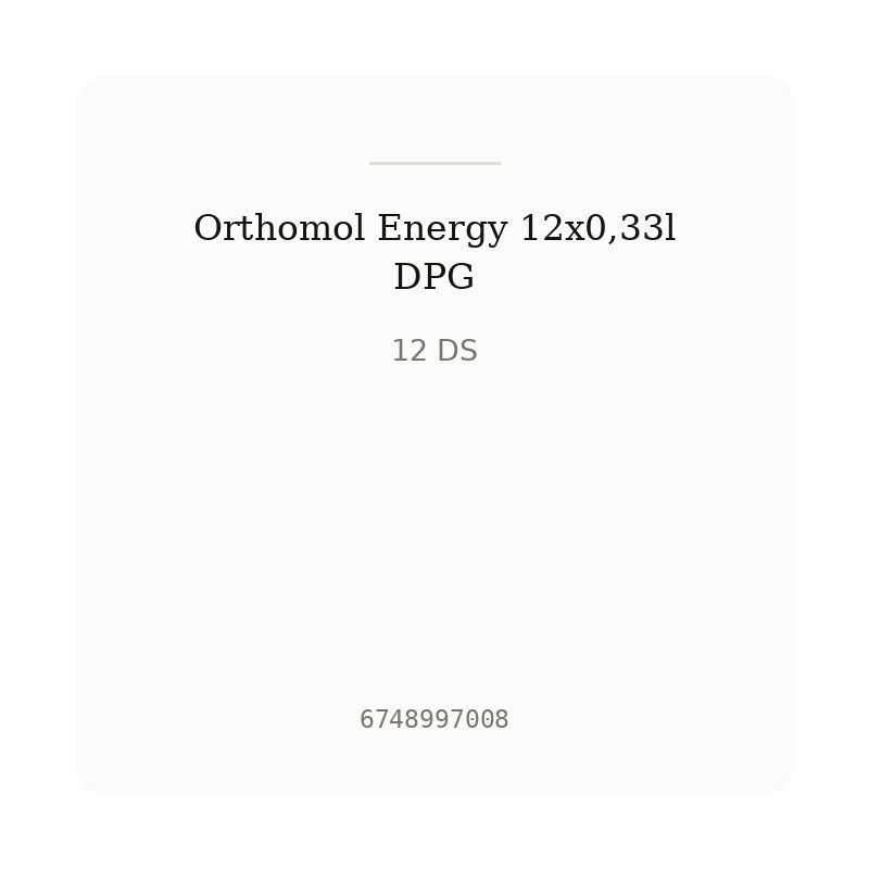 Orthomol Energy 12x0,33l DPG