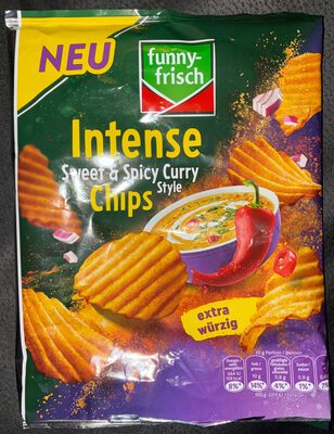 Funny-frisch Intense Chips Sweet&Spicy Curry Style 110g