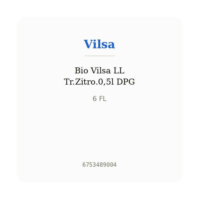 Bio Vilsa LL Tr.Zitro.0,5l DPG