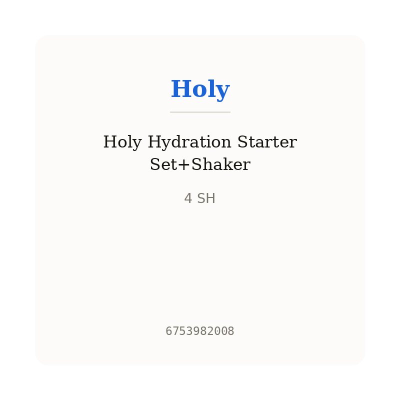 Holy Hydration Starter Set+Shaker