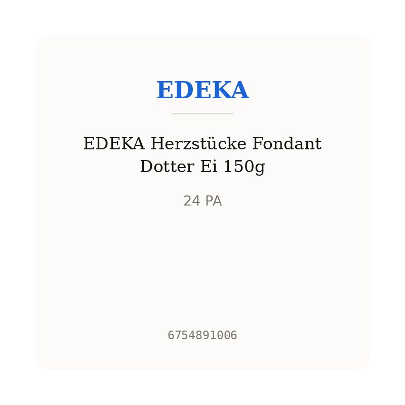EDEKA Herzstücke Fondant Dotter Ei 150g