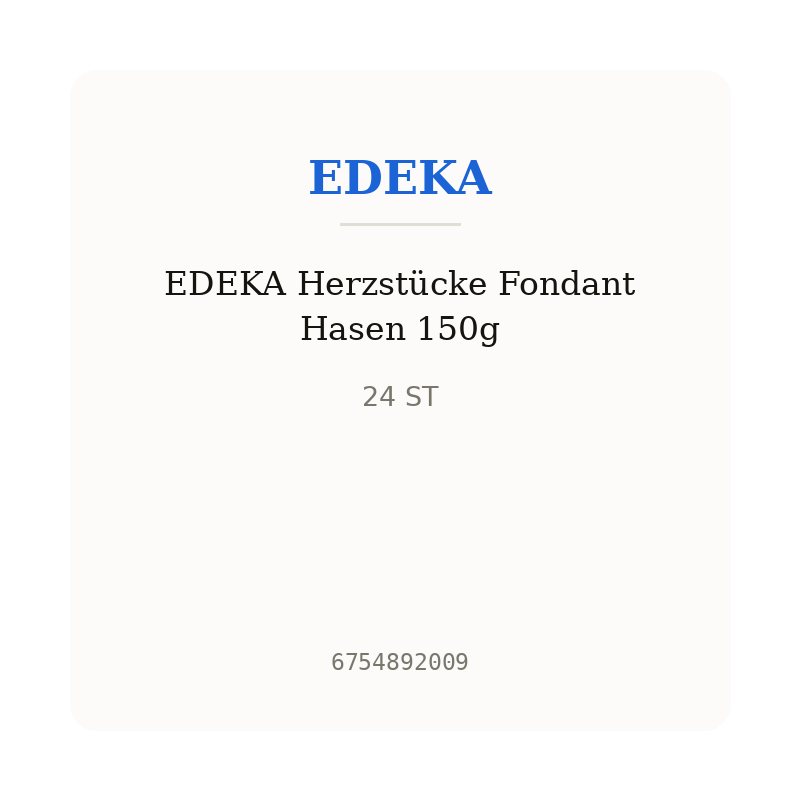 EDEKA Herzstücke Fondant Hasen 150g