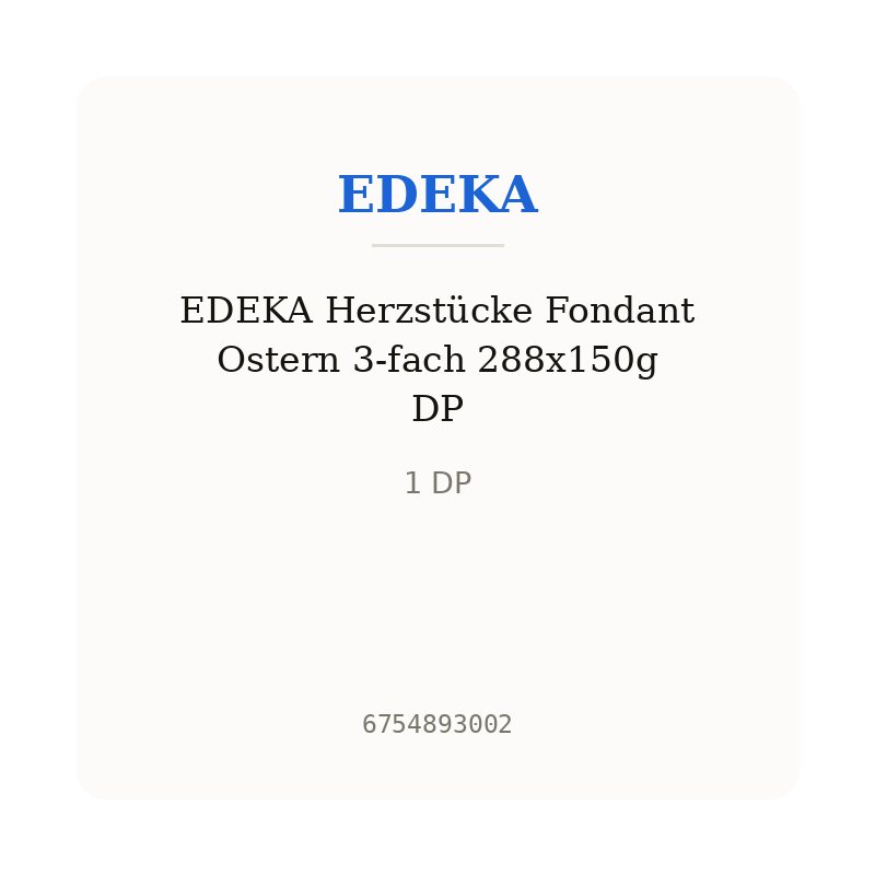 EDEKA Herzstücke Fondant Ostern 3-fach 288x150g DP