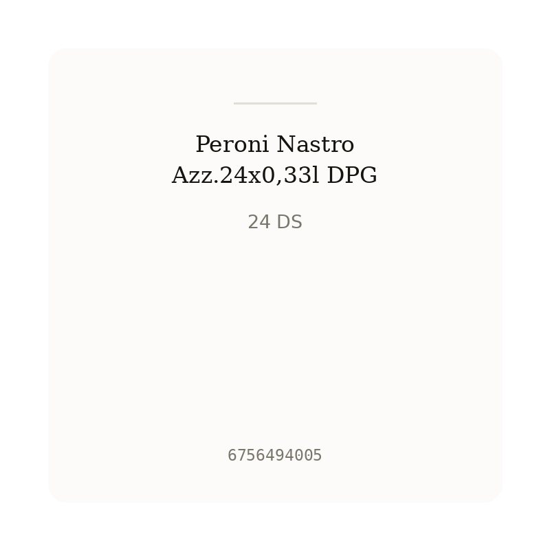 Peroni Nastro Azz.24x0,33l DPG