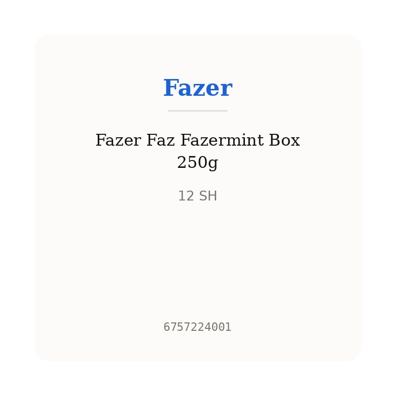 Fazer Faz Fazermint Box 250g