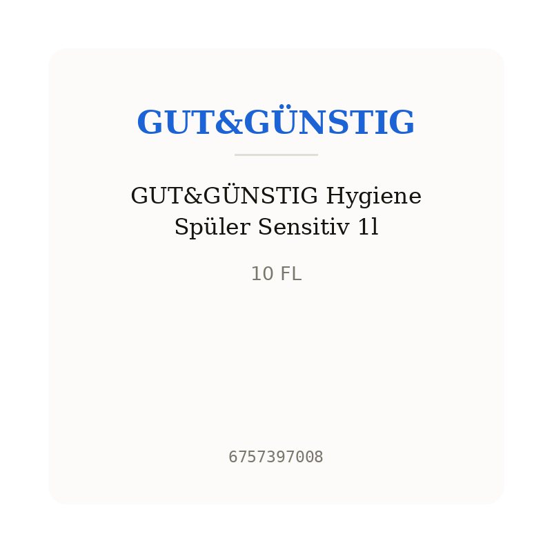 GUT&GÜNSTIG Hygiene Spüler Sensitiv 1l