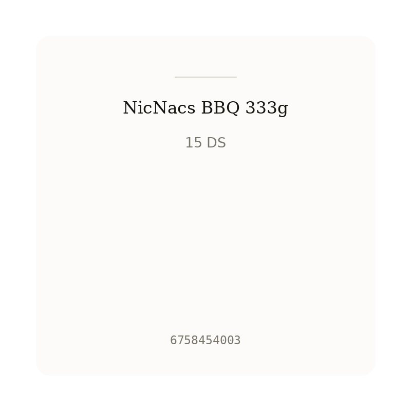 NicNacs BBQ 333g