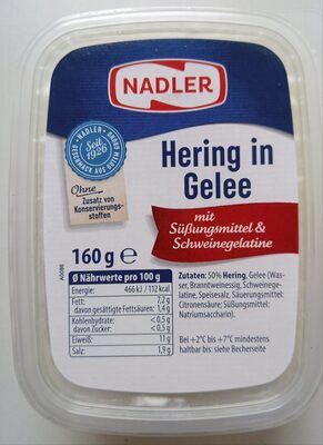 Nadler Hering in Gelee 160g