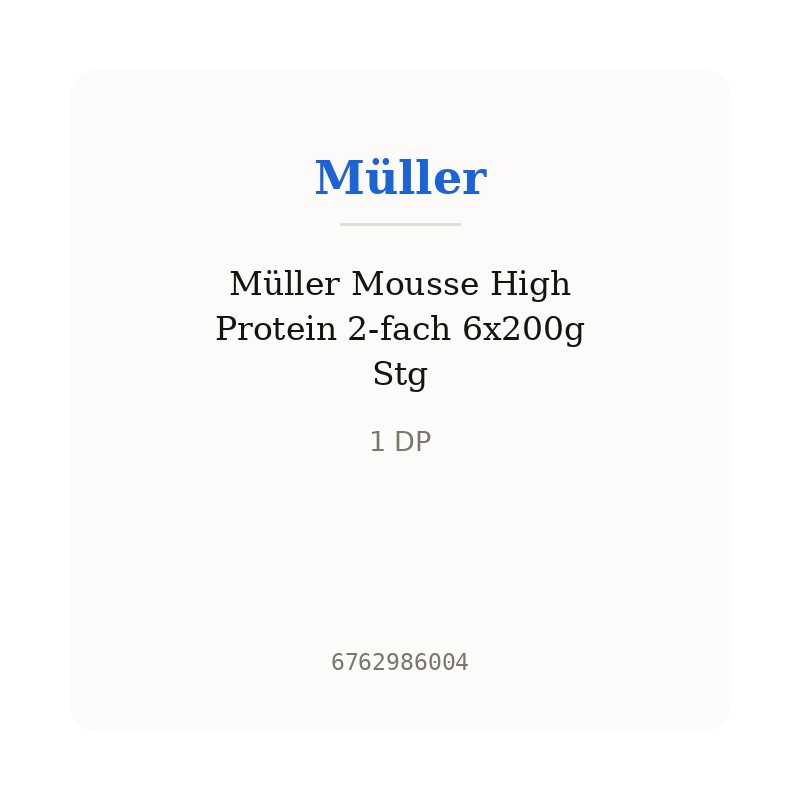 Müller Mousse High Protein 2-fach 6x200g Stg