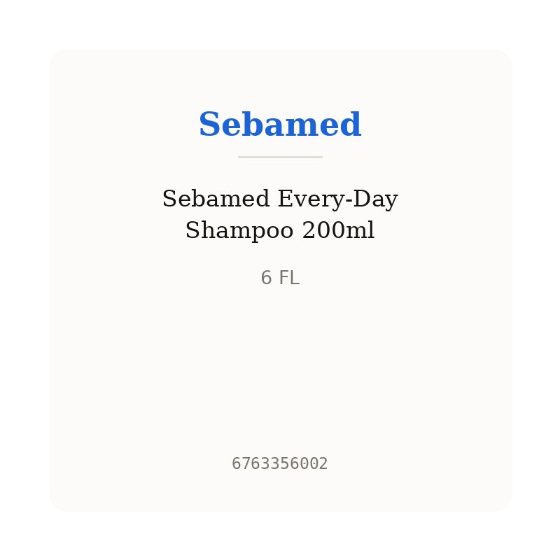 Sebamed Every-Day Shampoo 200ml