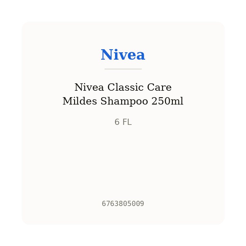 Nivea Classic Care Mildes Shampoo 250ml