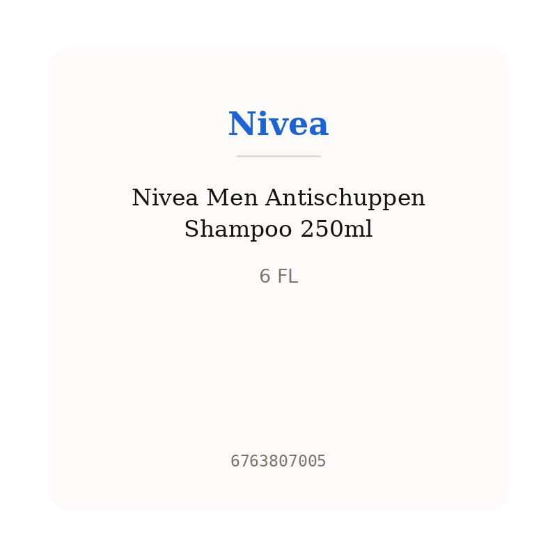 Nivea Men Antischuppen Shampoo 250ml