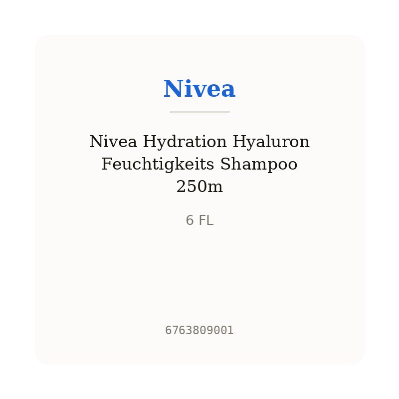 Nivea Hydration Hyaluron Feuchtigkeits Shampoo 250m