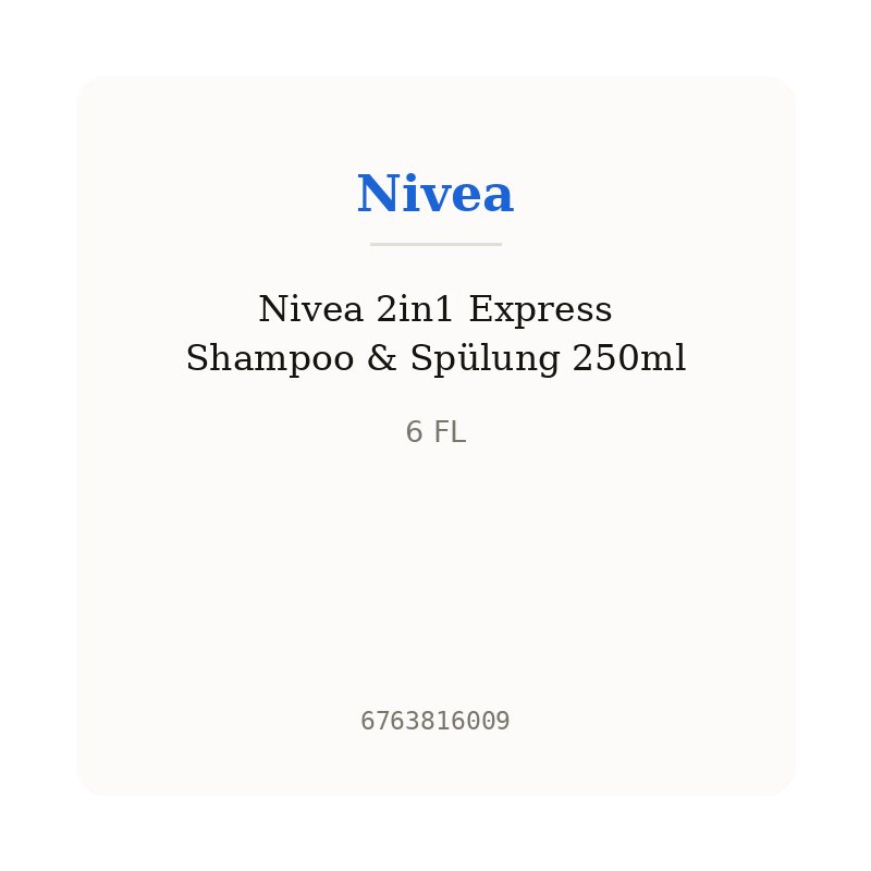 Nivea 2in1 Express Shampoo & Spülung 250ml